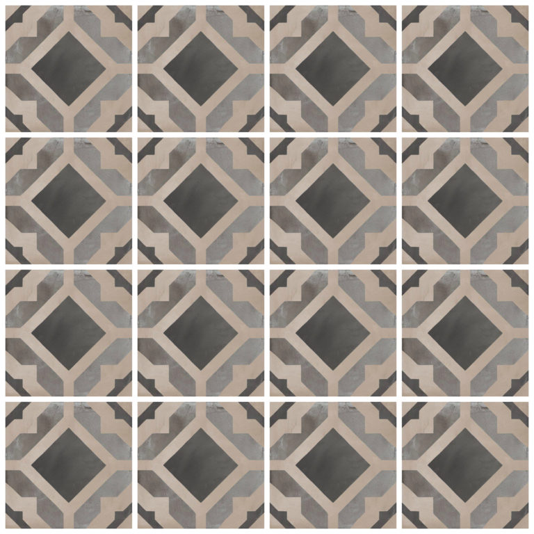 Casablanca Mono Square Decor Tiles