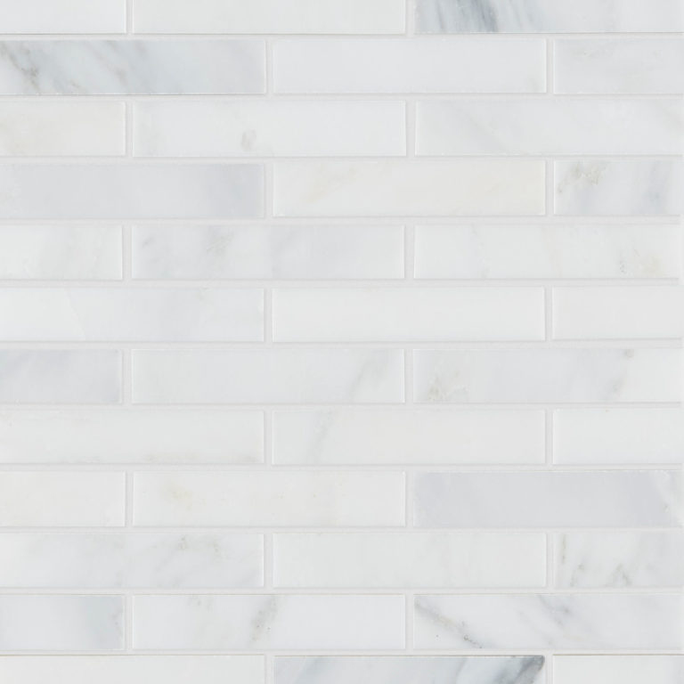 Alsace Honed 100x20mm Marble Mosaic -Swatch