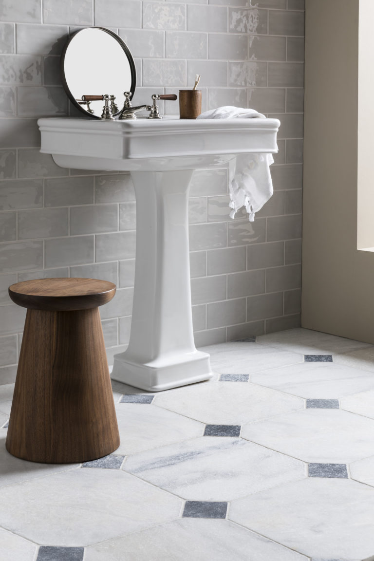 calacatta-tumbled-marble-octagon-bathroom-tile