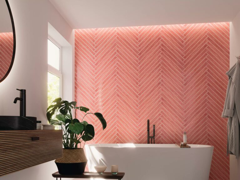 Loki Pink Gloss Ceramic 500x50x9mm - CORAL - Web Resolution