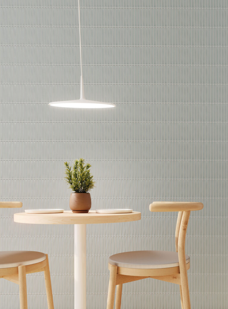 Stix Grey Matt Fluted Decorative Ceramic Wall Tile