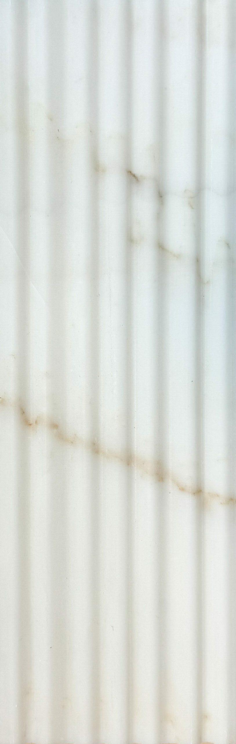 Calacatta Amber Honed Marble Fluted Decor