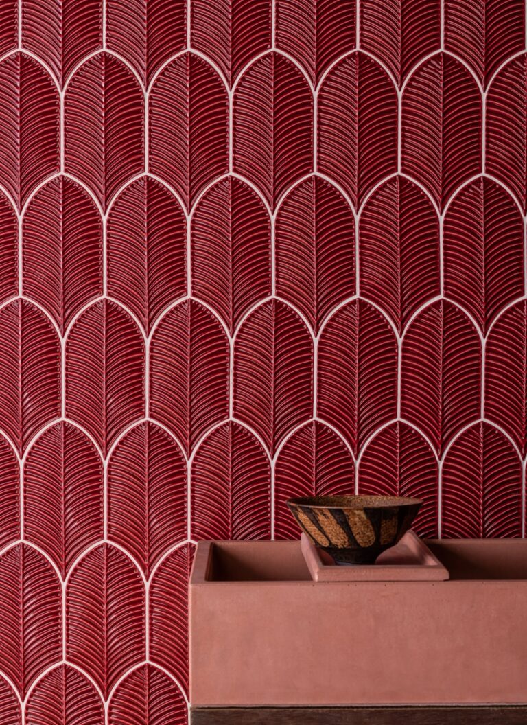 Kew Burgundy Fan Gloss Ceramic - Web Resolution (1)