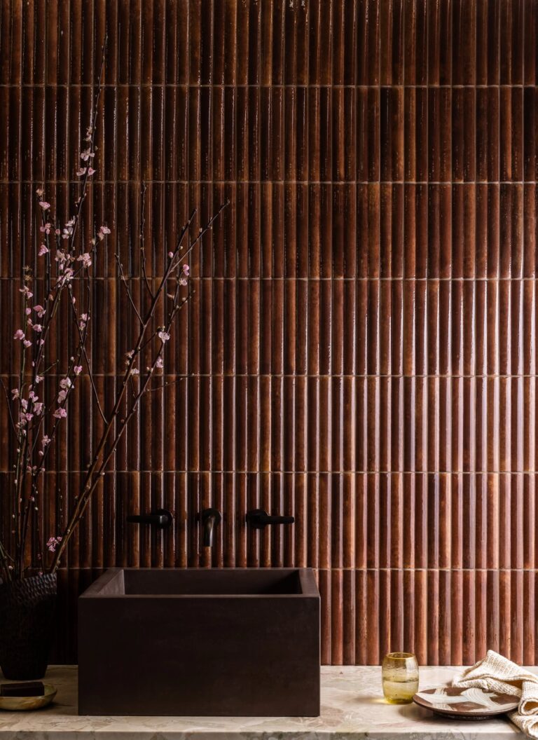 Hoxton Toffee Flute Decor Gloss Porcelain - Web Resolution