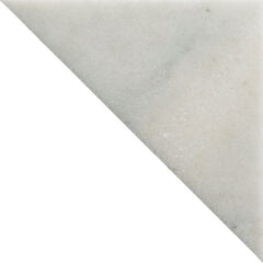 Fitz White Honed Marble Triangle
