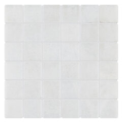 Calacatta Tumbled Marble Mosaic