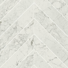 Piazza Carrara Matt Marble Effect Porcelain Chevron