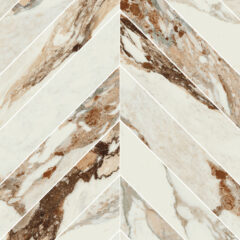 Piazza Viola Matt Marble Effect Porcelain Chevron