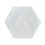 Clay White Matt Porcelain Hexagon