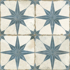 Motif Blue Star Ceramic