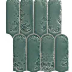Java Jade Green Fan Gloss Ceramic