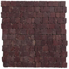 Fitz Claret Honed Marble Rustic Cut Mosaic