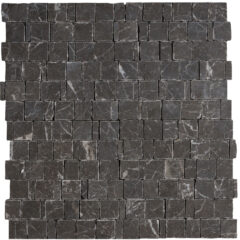 Fitz Black Honed Marble Rustic Cut Mosaic