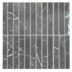 Fitz Black Honed Marble Iggy Maxi Mosaic