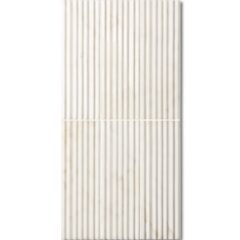 Calacatta Amber Honed Marble Fluted Decor