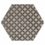 Casablanca Mono Decor 1/12 Hexagon Porcelain