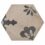 Casablanca Mono Decor 10/12 Hexagon Porcelain