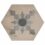 Casablanca Mono Decor 2/12 Hexagon Porcelain
