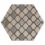 Casablanca Mono Decor 3/12 Hexagon Porcelain