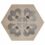 Casablanca Mono Decor 5/12 Hexagon Porcelain